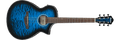 Ibanez AEWC16QA Acoustic-Electric Guitar - Transparent Blue Sunburst High Gloss