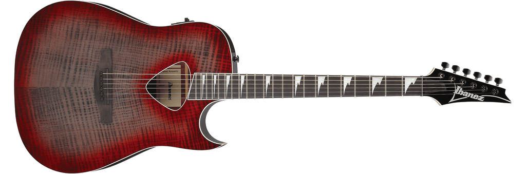 Ibanez Altstar ALT50FA Acoustic-Electric Guitar - Red Doom Burst High Gloss