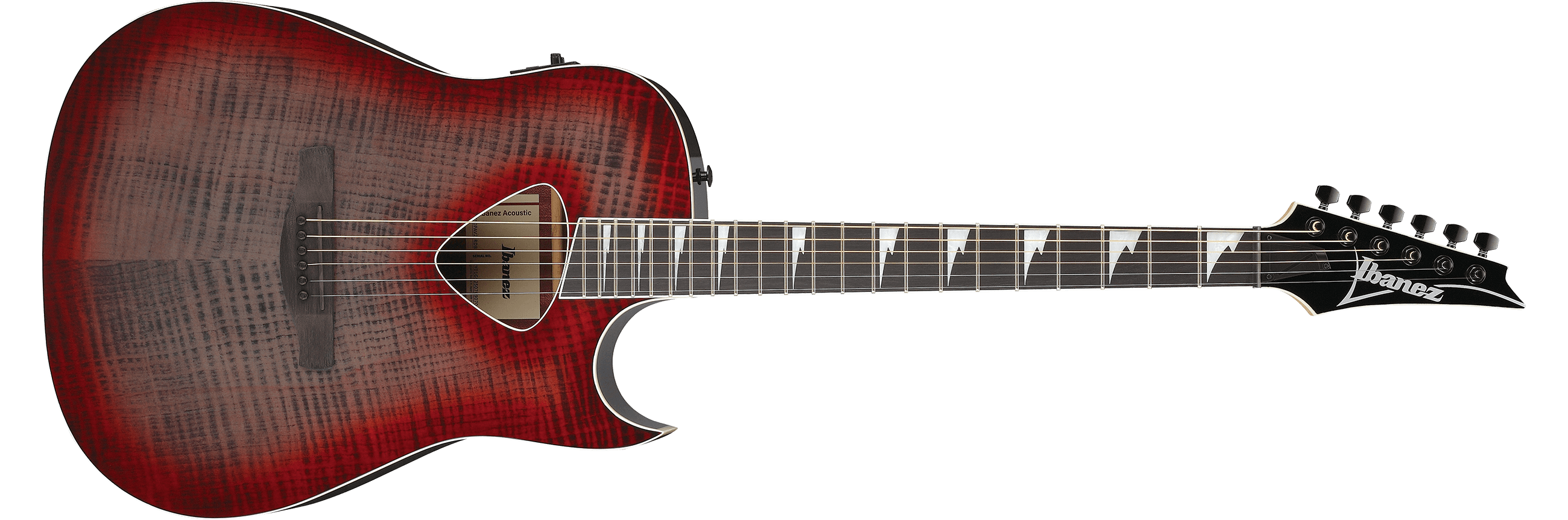 Ibanez Altstar ALT50FA Acoustic-Electric Guitar - Red Doom Burst High Gloss
