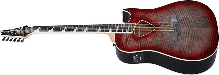 Ibanez Altstar ALT50FA Acoustic-Electric Guitar - Red Doom Burst High Gloss