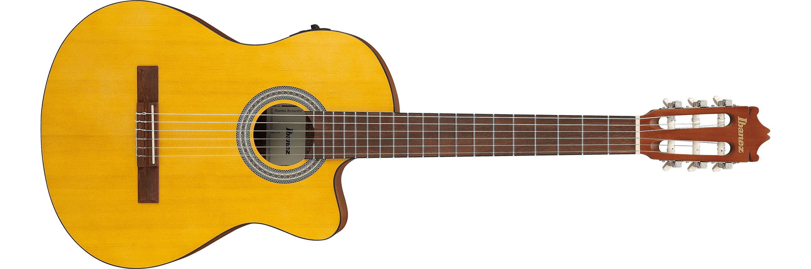 Ibanez GA3ECE Nylon-String Classical Acoustic-Electric Guitar - Open Pore Amber