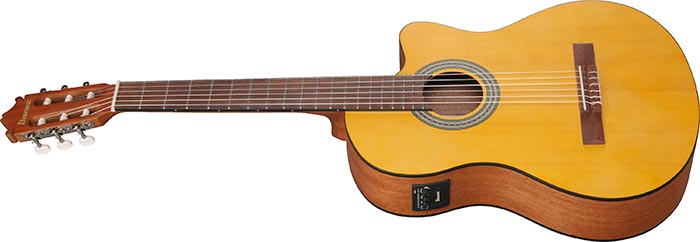 Ibanez GA3ECE Nylon-String Classical Acoustic-Electric Guitar - Open Pore Amber