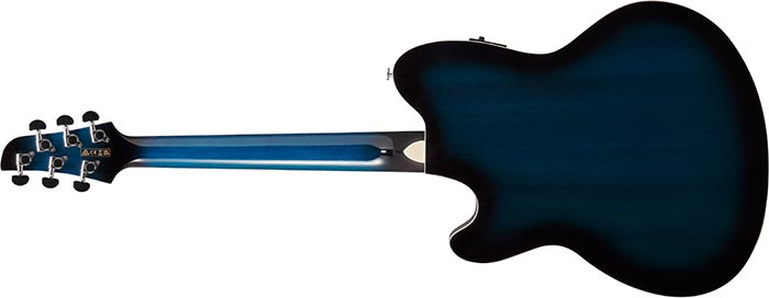 Ibanez Talman TCY10E Acoustic-Electric Guitar - Transparent Blue Sunburst High Gloss